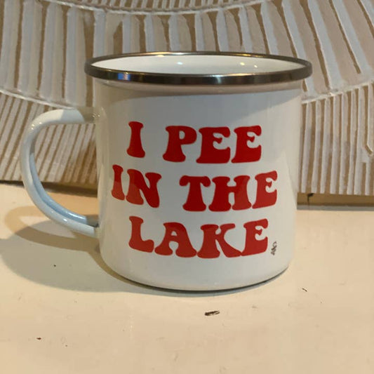 Pee in the Lake Metal Mug